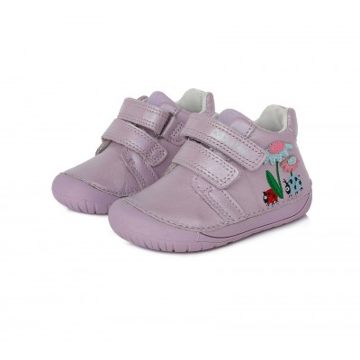 D.D. step barefoot dievčenská detská celokožená obuv 070-270 Mauve